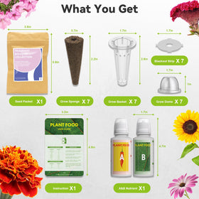 inbloom Fragrant Bouquet seed pod kit for iDoo enables simple setup and year-round color.