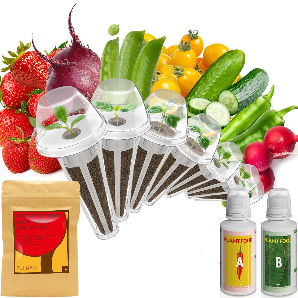 inbloom fruit seed pod kit compatible with AeroGarden for easy indoor gardening.