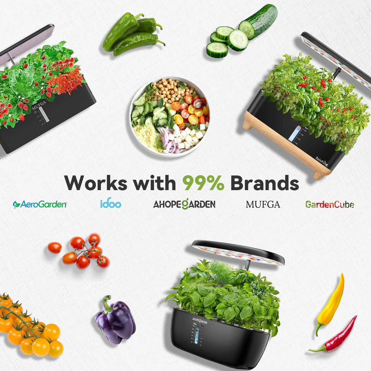 inbloom grow sponges baskets and dome for healthy root support
