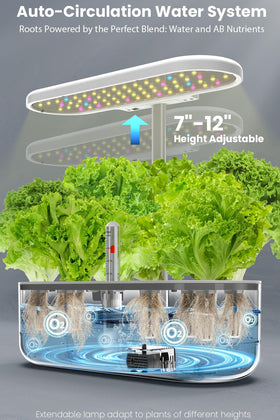 inBloom water level indicator helps track hydration in real time.