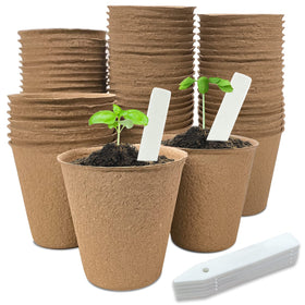 INCIKITI 40pcs peat pots for seed starting and easy transplanting
