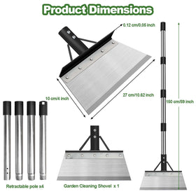 INCIKITI adjustable handle extends to 59 inches for standing use.