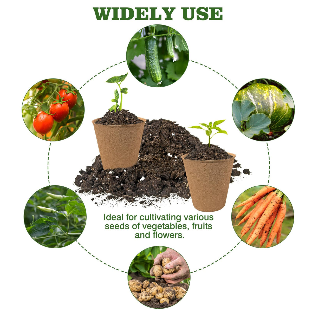 INCIKITI kit used for flowers and vegetables seedling pots