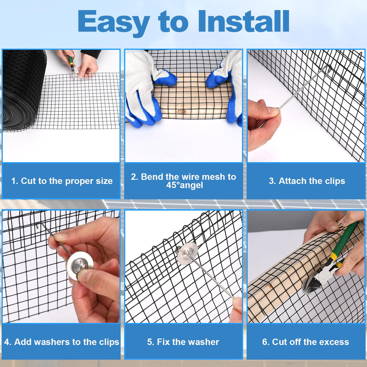 INCIKITI work gloves for safe installation on rooftops