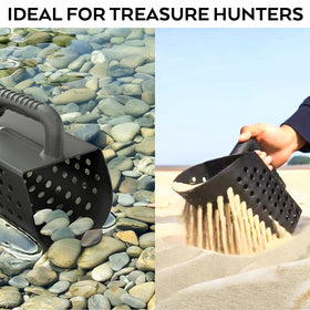INCLY 129-hole sand scoop speeds up sifting for quick finds.