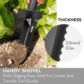 INCLY digger with ergonomic rubberized handle for comfortable grip