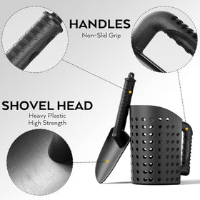 INCLY heavy-duty reinforced plastic construction resists rust for outdoor use.
