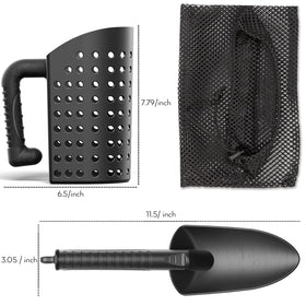 INCLY lightweight 12-oz design enables long treasure hunts without fatigue.
