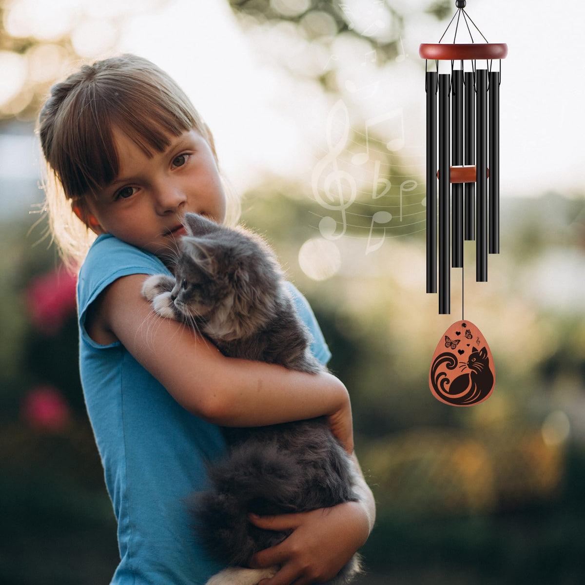 INCOK cat memorial wind chime gift ready packaging for sympathy gift