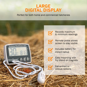 IncuTherm Plus battery included for immediate setup and operation