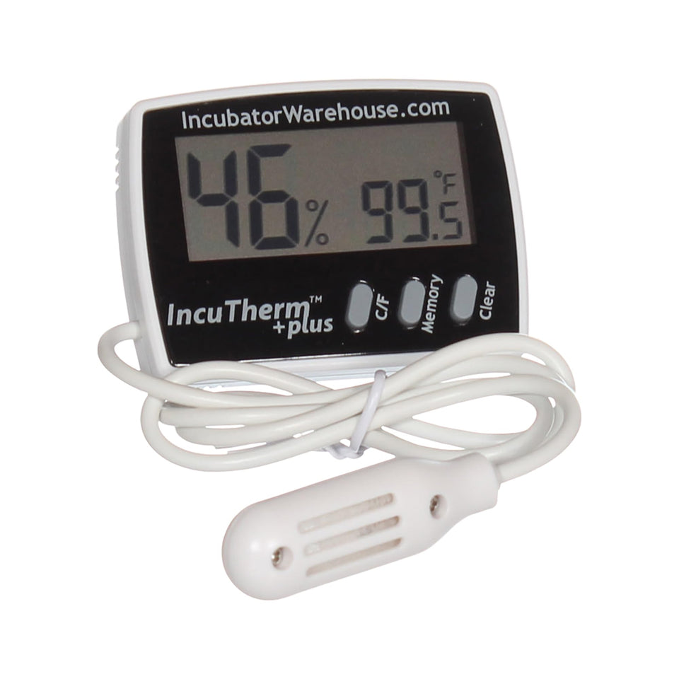 IncuTherm Plus with a large display for quick incubator readings and easy monitoring