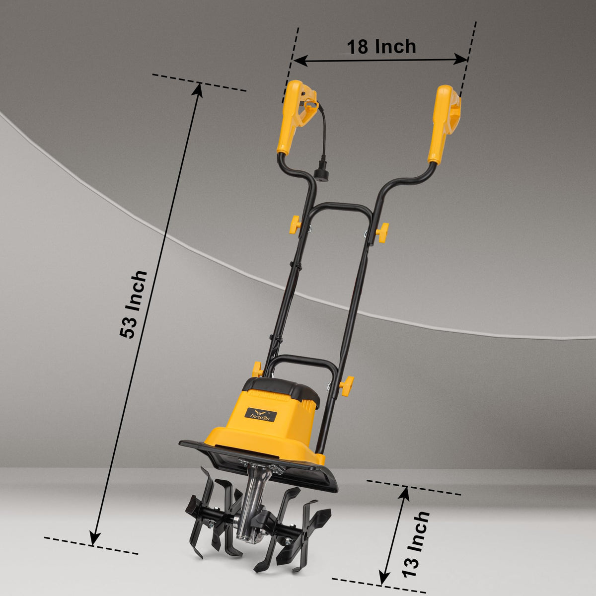IncwBo 12inch-tilling-width image demonstrates broad coverage across garden beds.