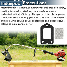 Indanpow branding with 3-pack packaging highlights quick maintenance for compatible trimmers