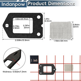 Indanpow muffler gasket for Echo compatibility ensures a tight seal