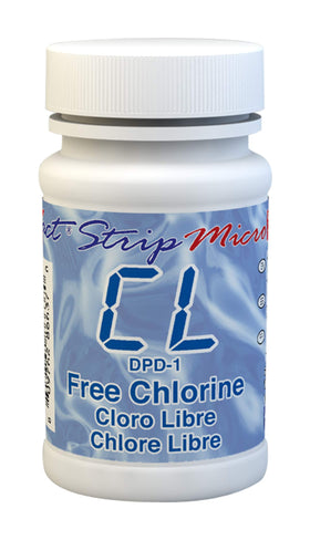 Industrial Test Systems Exact DPD-1 strip ready for eXact photometer testing of free chlorine