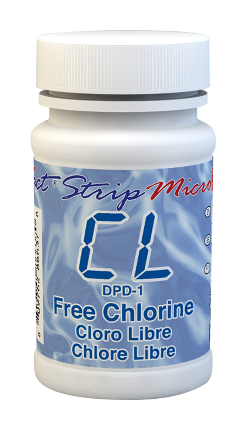 Industrial Test Systems Exact DPD-1 strip ready for eXact photometer testing of free chlorine