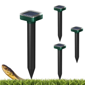 INENNT Snake Away solar stake in the yard deters snakes and protects kids and pets.