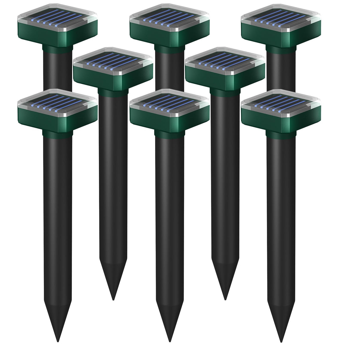 INENNT solar deer repellent device front view deters wildlife outdoors