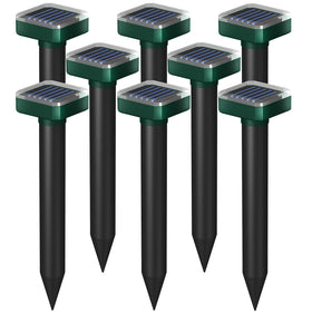 INENNT solar deer repellent device front view deters wildlife outdoors