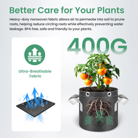 InfiniPower bag demonstrates drainage to prevent overwatering.