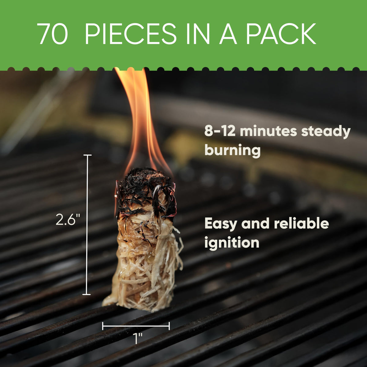 Inflame Fire Starters compact packaging for travel or camping
