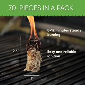 Inflame Fire Starters compact packaging for travel or camping