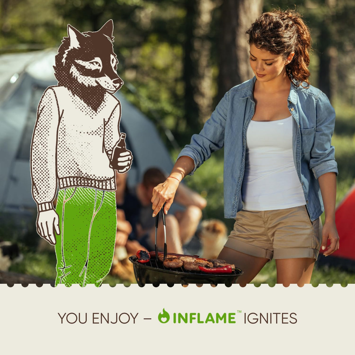 Inflame Fire Starters natural wood wax formula with wood shavings