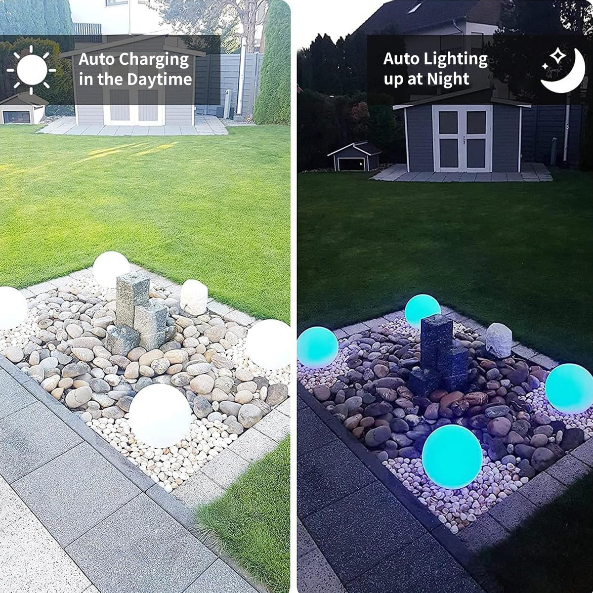 Infray durable ABS globe offers robust outdoor performance.