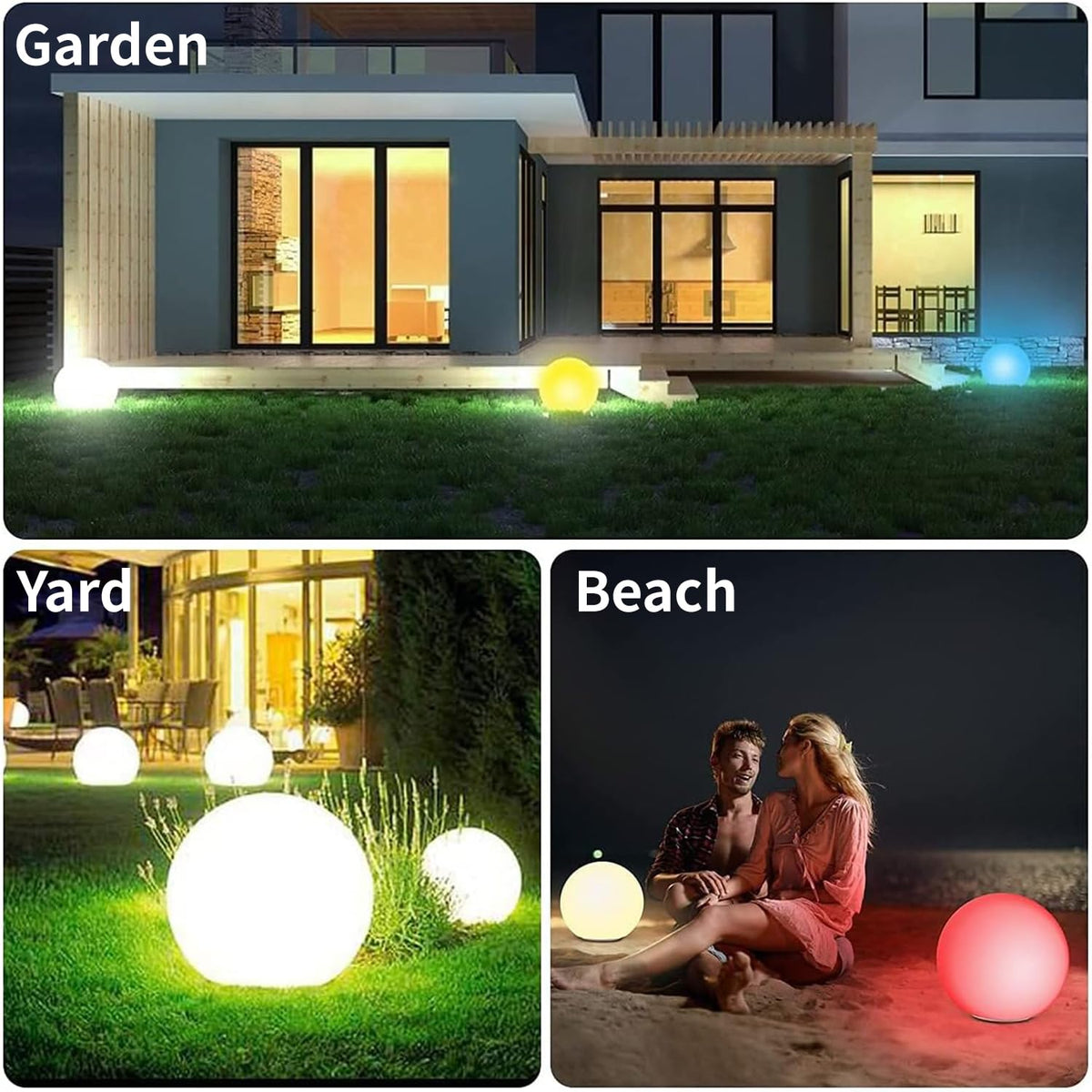 Infray decorative lighting for patio and yard parties and events.