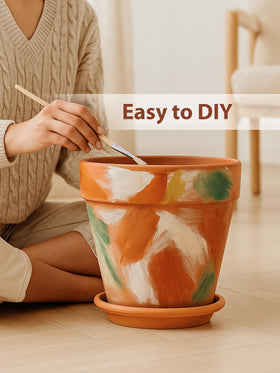 INGOFIN Terracotta Pot indoor-outdoor use image shows versatile placement