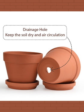 INGOFIN crack-resistant ceramic pot suitable for indoor or outdoor use