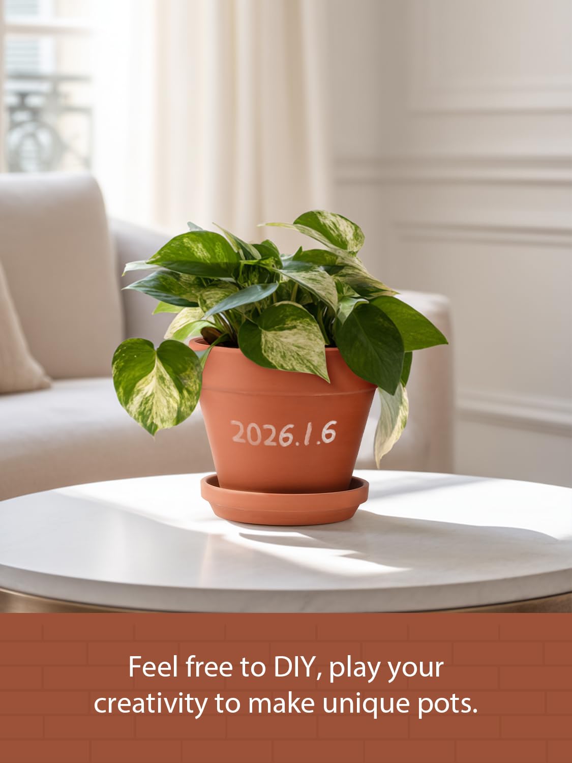 INGOFIN high-temperature fired ceramic pot offers durability and long-lasting color