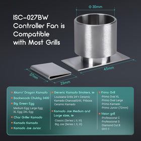 Inkbird ISC-027BW compatible with Kamado grills for versatility