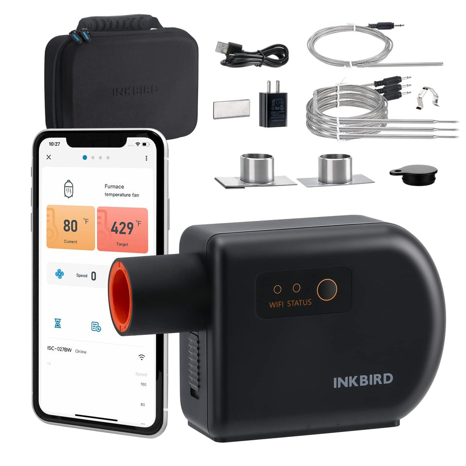 Inkbird ISC-027BW on-grill controller enabling precise remote temperature control
