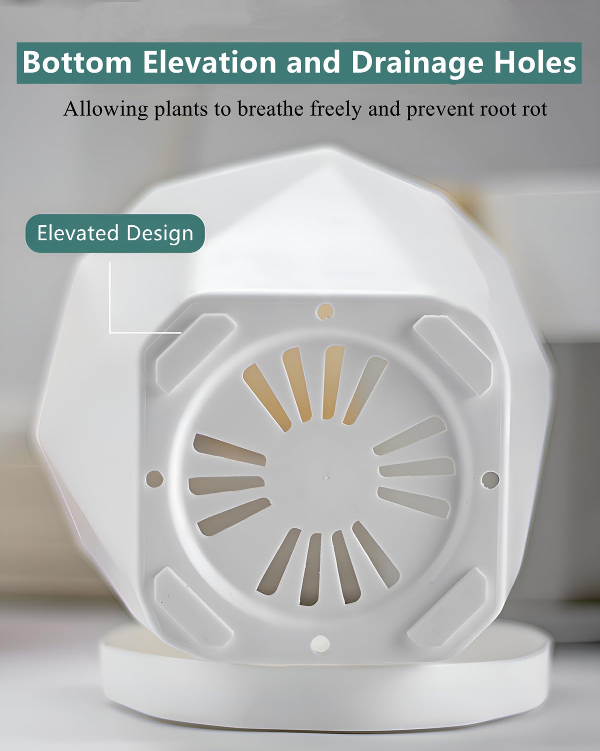 InmeRun drainage-equipped pots suit succulents, flowers, herbs, and small to medium plants.