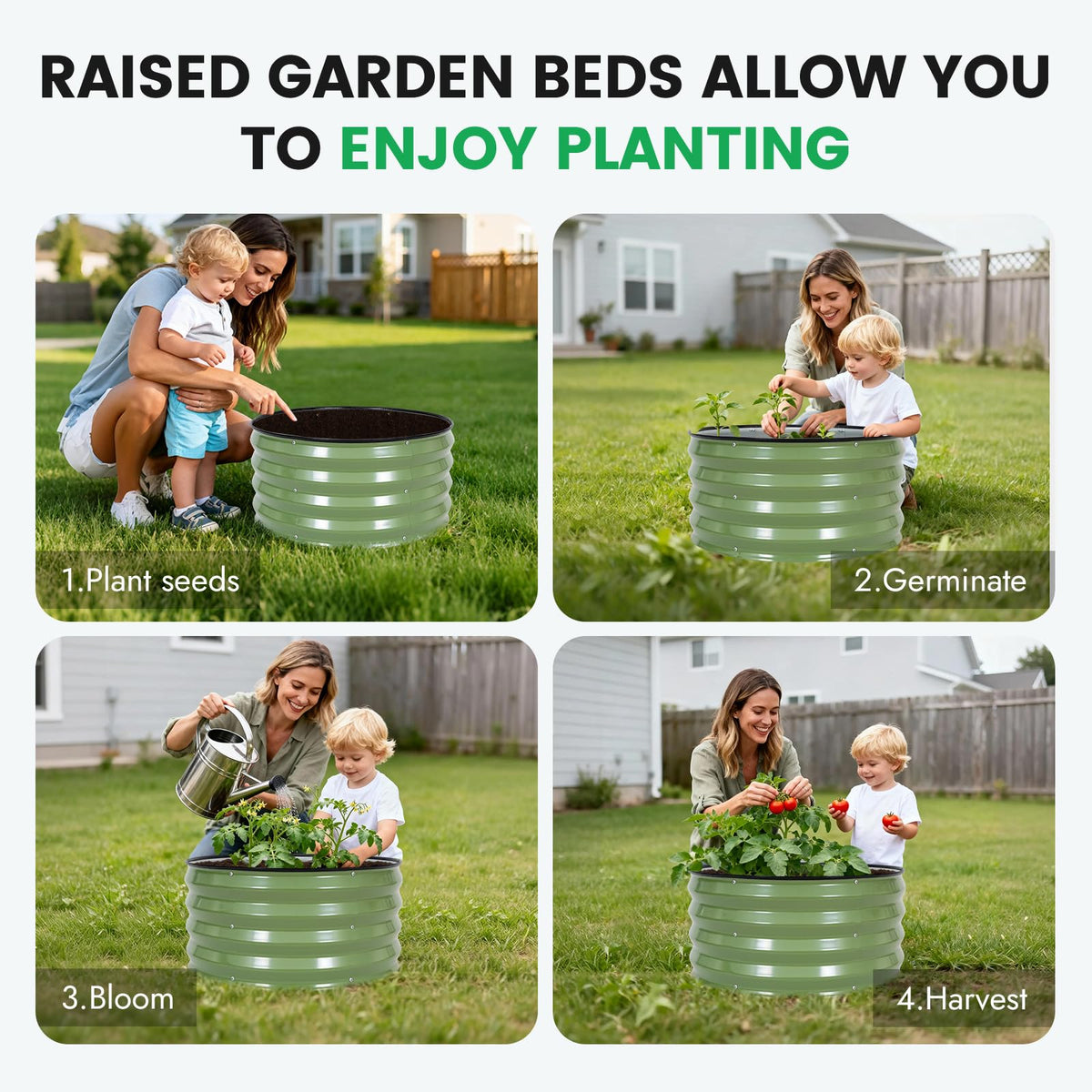Circular design maximizes growing area in compact spaces