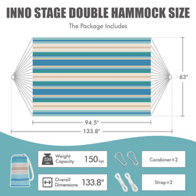 INNO STAGE tree straps hammock setup for quick, tool-free hanging.