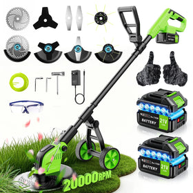 Innopower weed wacker with 800W brushless motor for efficient yard work