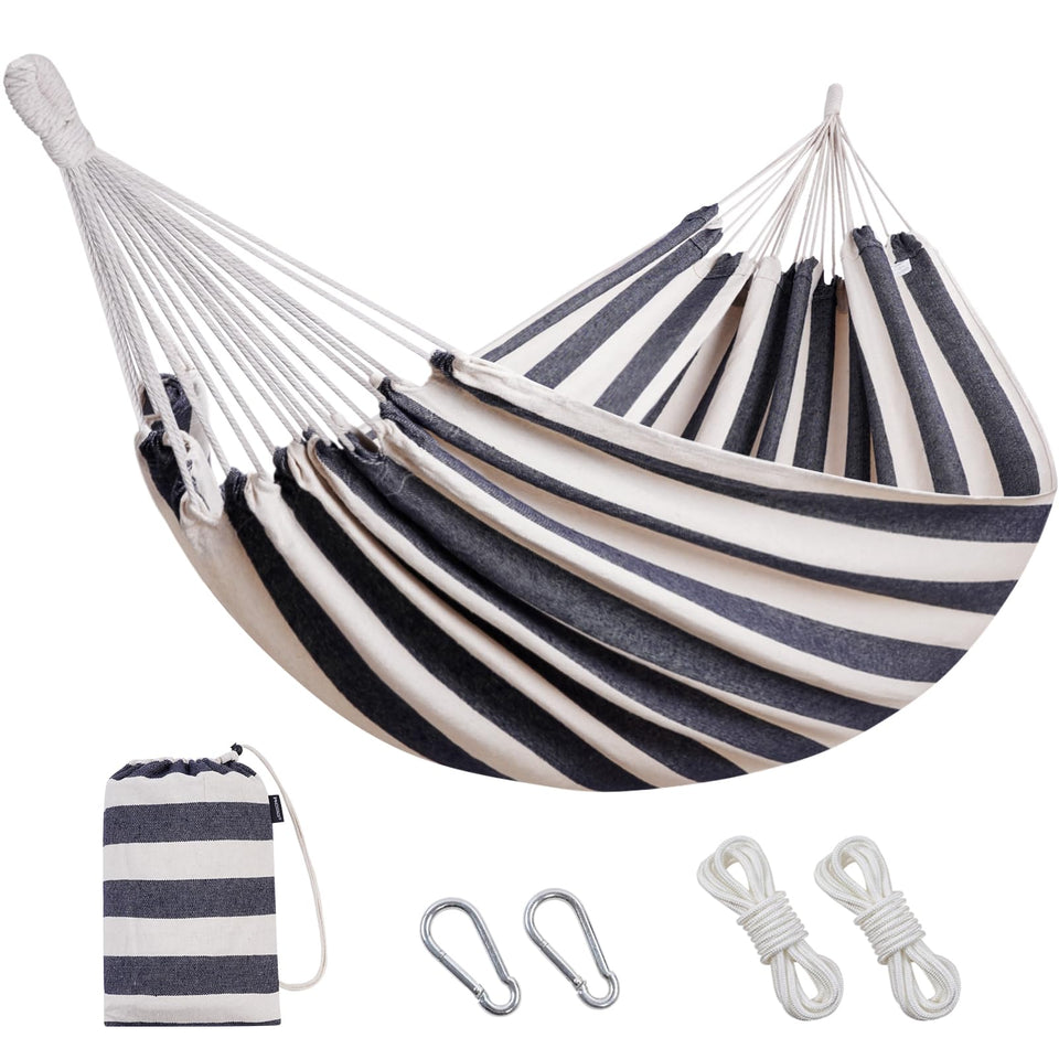 INNO STAGE Brazilian hammock with tree straps for easy outdoor setup and stable comfort.