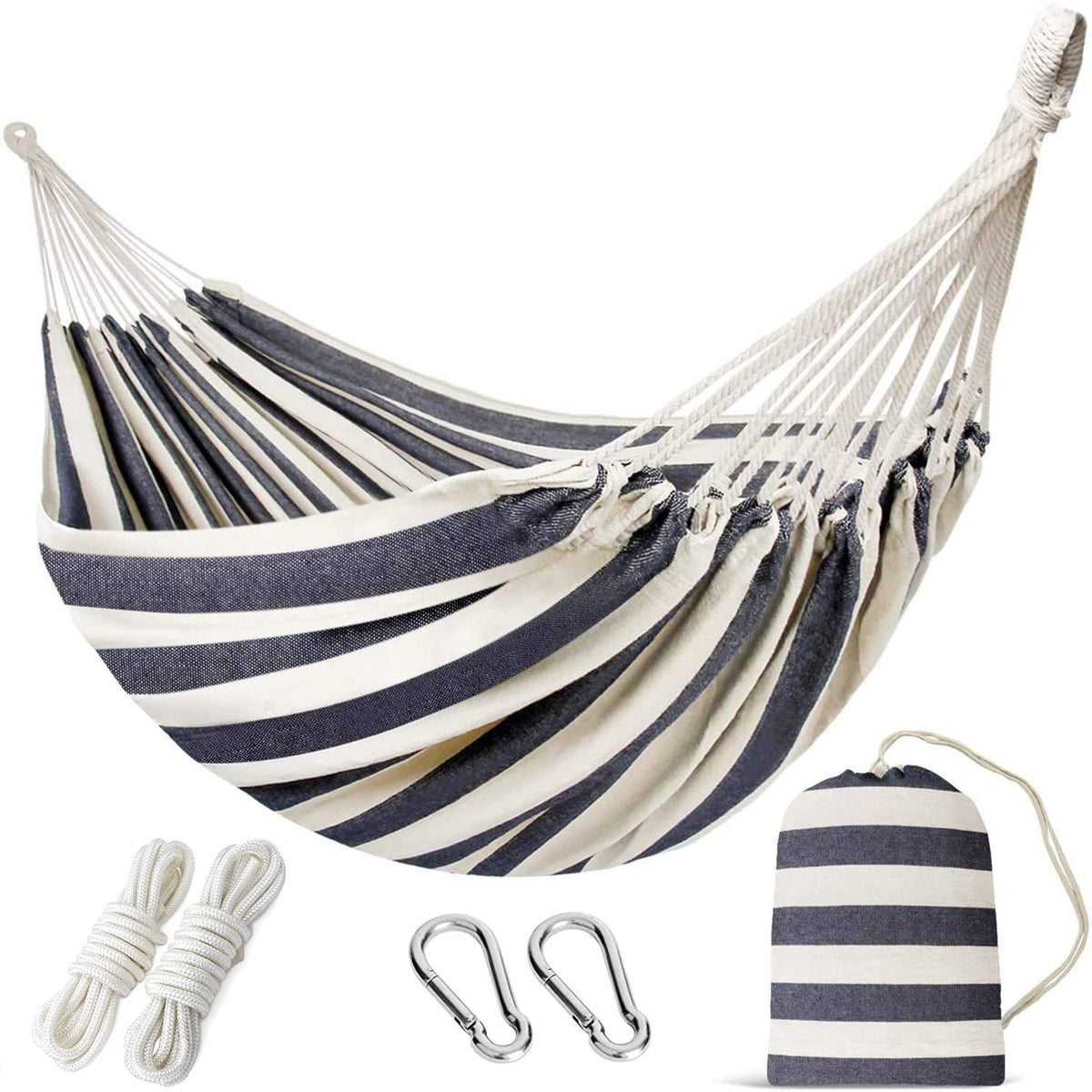 INNO STAGE Double Hammock with tree straps enables quick, sturdy outdoor setup.