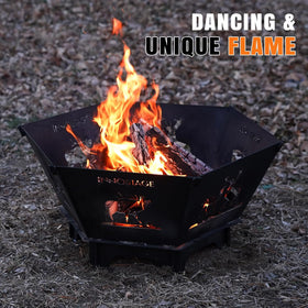Deer-pattern side panels on INNO STAGE Fire Pit add decorative charm.
