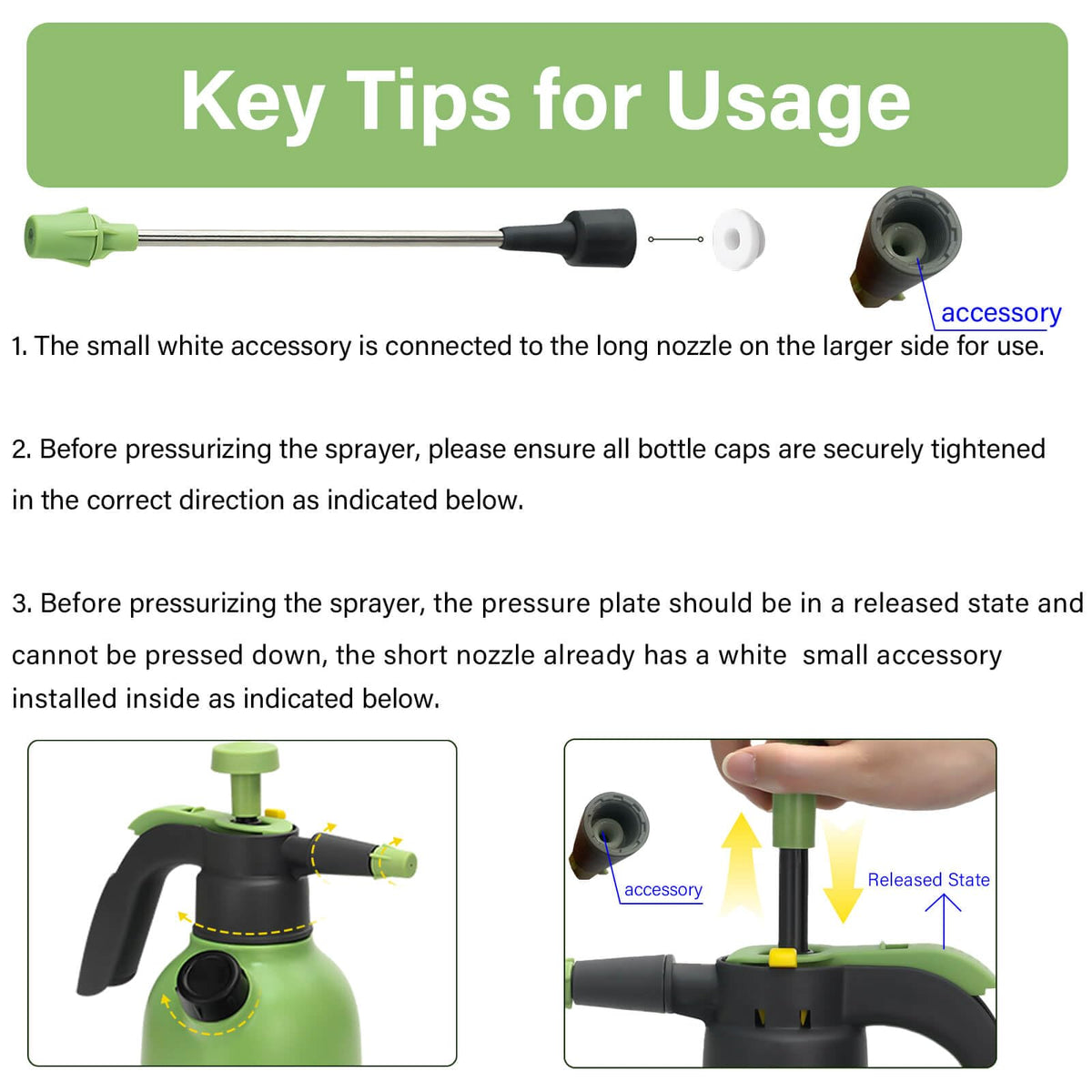 INNOVJOPRO long nozzle enables reach for tall plants
