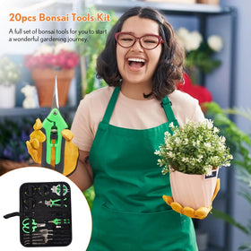 Inntop Bonsai care in action: starter kit ready for home gardening.