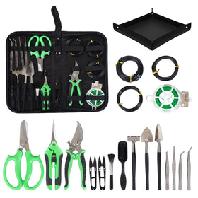 Inntop Bonsai Tools Kit contents pack: organized beginner set.