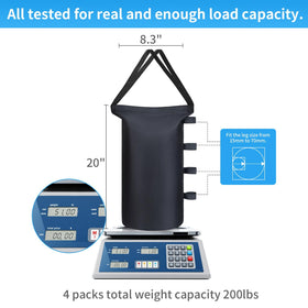 Inntop 1680D fabric close-up highlighting durable canopy weight bags.