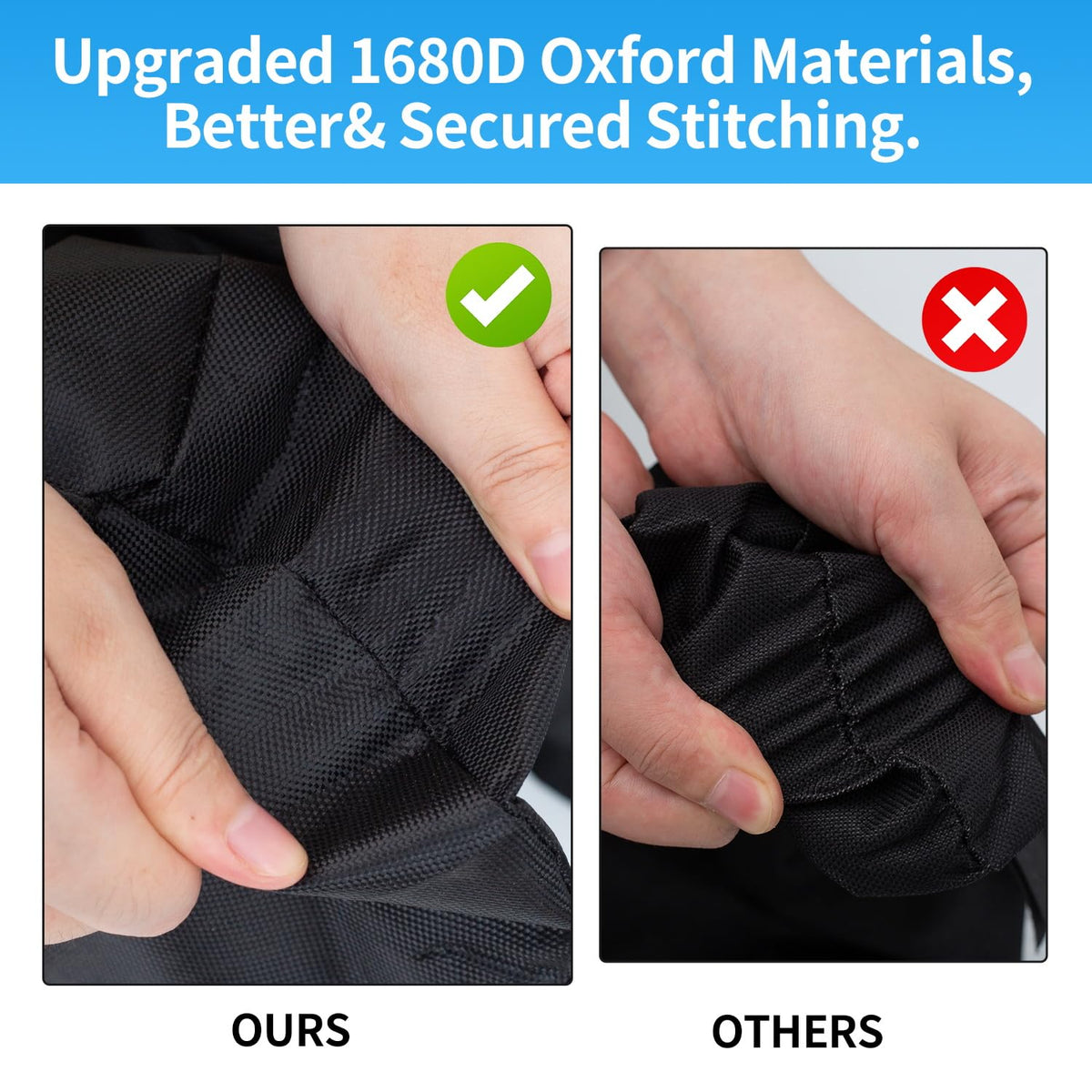 Inntop canopy weights with lifting handles and wide Velcro for easy securing.