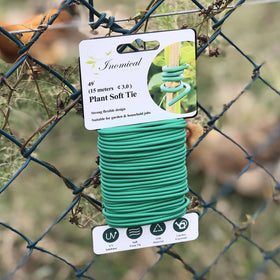 Inomical weather-durable plant tie withstands outdoor conditions.