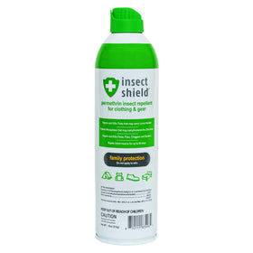 Insect Shield premium spray bottle providing long-lasting fabric protection