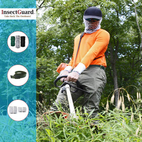 InsectGuard permethrin-treated gaiters label indicating insect protection