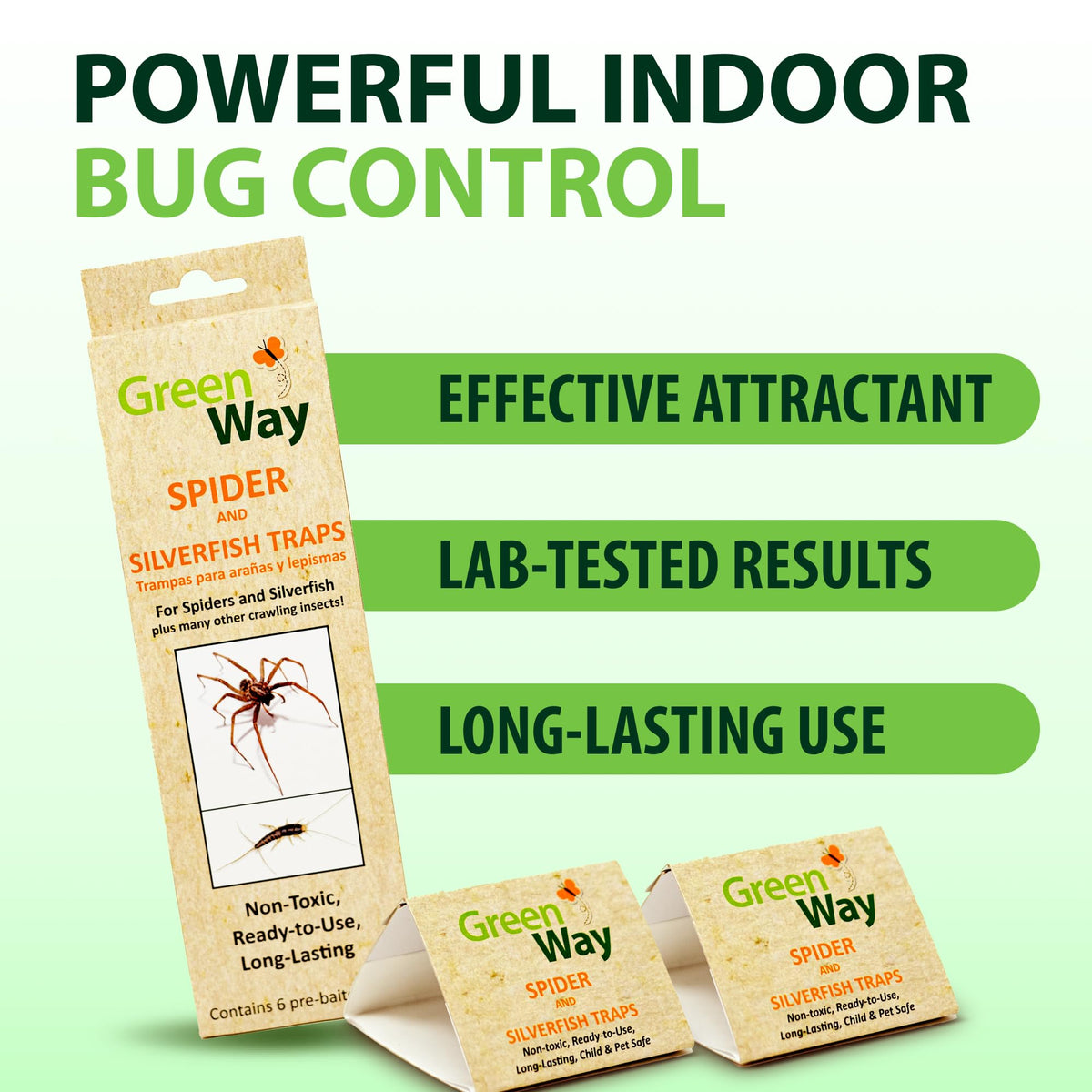 Insects Limited GreenWay trap placed in corner to maximize protection.